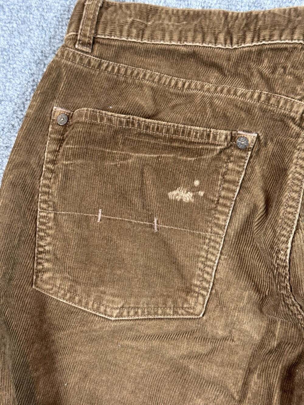 Vintage Polo Ralph Lauren Brown Corduroy Classic Fit Straight Leg Pants Mens 34 - Picture 7 of 12